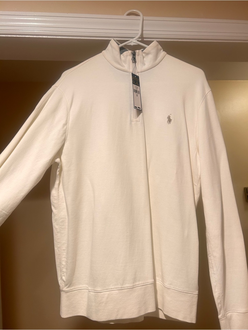Polo by Ralph Lauren Men’s Cream Half-Zip Pullover